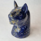 Tête de chat égyptien Lapis-lazuli
