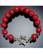 Bracelet Jaspe Impérial Etoile de David Pierres de 8mm