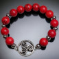 Bracelet Jaspe Impérial Triskel Pierres de 8mm