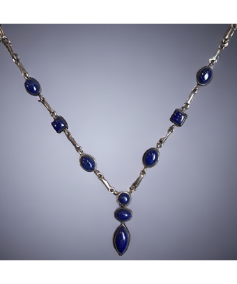 Collier Lapis-lazuli Argent 925