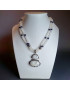 Collier Pierre de lune & Lapis-lazuli Argent 925