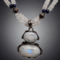 Collier Pierre de lune & Lapis-lazuli Argent 925