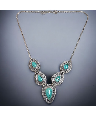 Collier Turquoise Ethnique...