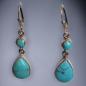 Boucles Turquoise Argent 925