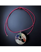 Pendentif 7 Chakras Arbre de vie GM sur cordon