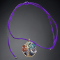 Pendentif  Améthyste 7 Chakras Arbre de vie GM sur cordon