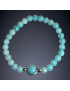 Bracelet Amazonite Pierres de 6mm & Cabochon