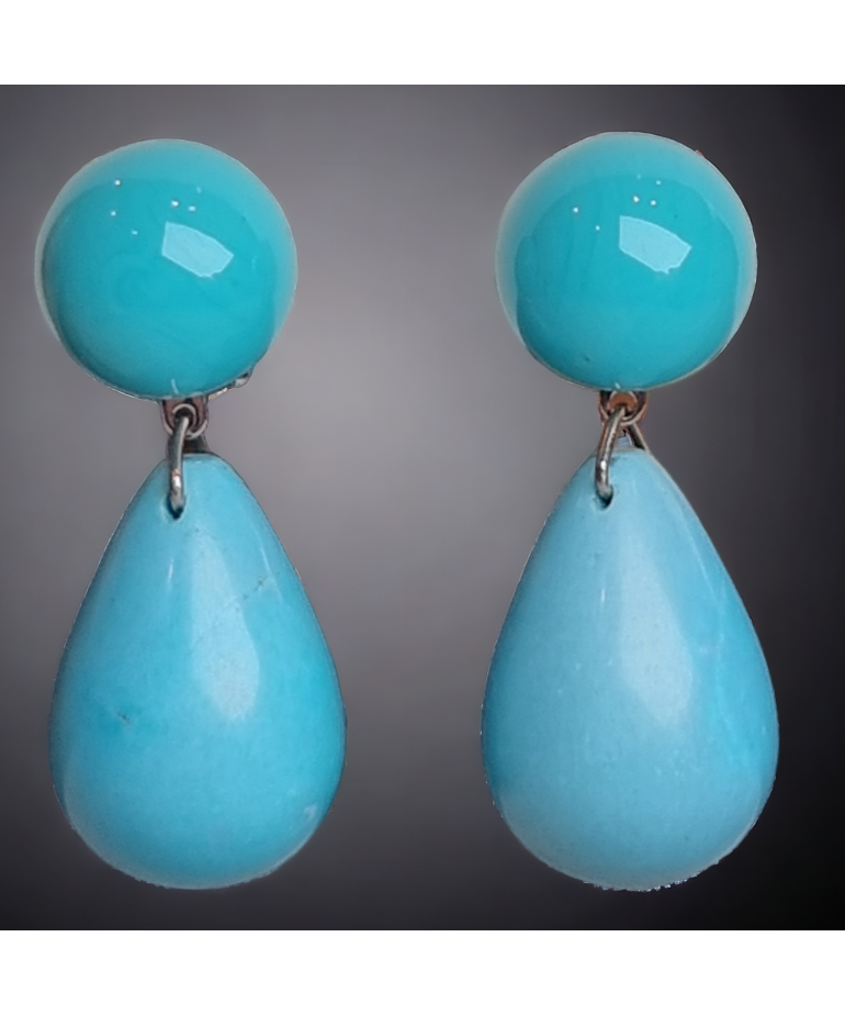 Boucles Bakélite à clips
