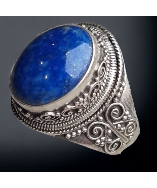 Bague Lapis-lazuli Argent 925 Taille 68