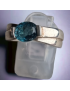 Bague Tourmaline bleue indigolite Argent 925 Taille 54