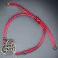 Bracelet Cœur Nœud Celtique Acier sur cordon réglable