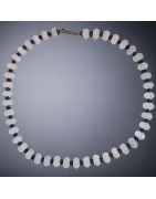 Collier Cristal de roche & Lapis-lazuli Argent 925