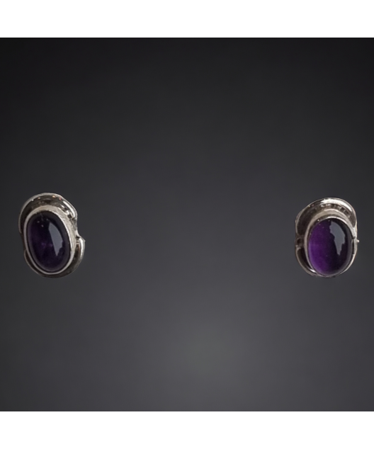 Boucles Améthyste Argent 925