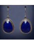 Boucles Lapis-lazuli Ovales Argent 925