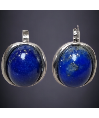 Boucles Lapis-lazuli Argent...