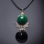 Pendentif Malachite & Onyx avec cordon