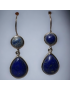 Boucles d'oreilles Lapis-lazuli Argent 925