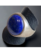 Bague Lapis-lazuli Argent 925 Taille 68