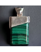 Pendentif Malachite Argent 925