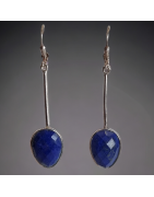 Boucles Lapis-lazuli Argent 925