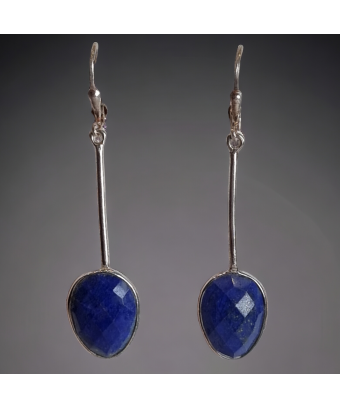 Boucles Lapis-lazuli Argent...