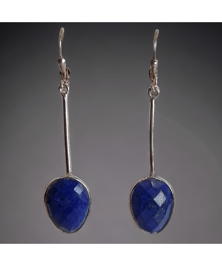 Boucles Lapis-lazuli Argent 925