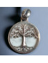 Pendentif Howlite Arbre de vie Argent 925