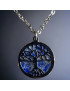 Pendentif Lapis-lazuli Arbre de vie avec chaîne