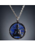 Pendentif Lapis-lazuli Bouddha avec chaîne