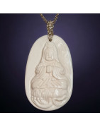 Pendentif Ivoire Amulette chinoise