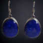 Boucles Lapis-lazuli facettées Argent 925