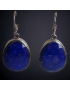 Boucles Lapis-lazuli facettées Argent 925