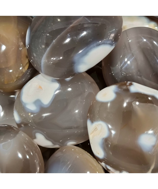Galet Agate fleur