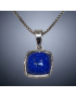 Pendentif Lapis-lazuli avec chaîne Argent 925