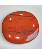 Pierre plate Jaspe rouge