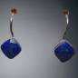 Boucles Lapis-lazuli facettées Argent 925