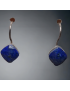 Boucles d'oreilles Lapis-lazuli facettées Argent 925
