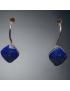 Boucles Lapis-lazuli facettées Argent 925