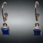 Boucles Lapis-lazuli facettées Argent 925