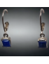 Boucles Lapis-lazuli facettées Argent 925