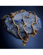 Bague Lapis-lazuli Laiton Taille 53