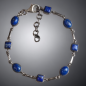Bracelet Lapis-lazuli Argent 925 avec fermoir