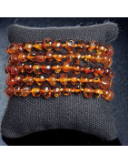 Bracelet Ambre Cognac Bébé Baroque