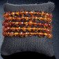 Bracelet Ambre cognac enfant baroque