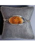 Bracelet Ambre cognac Argent 925