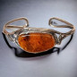 Bracelet Ambre cognac Argent 925