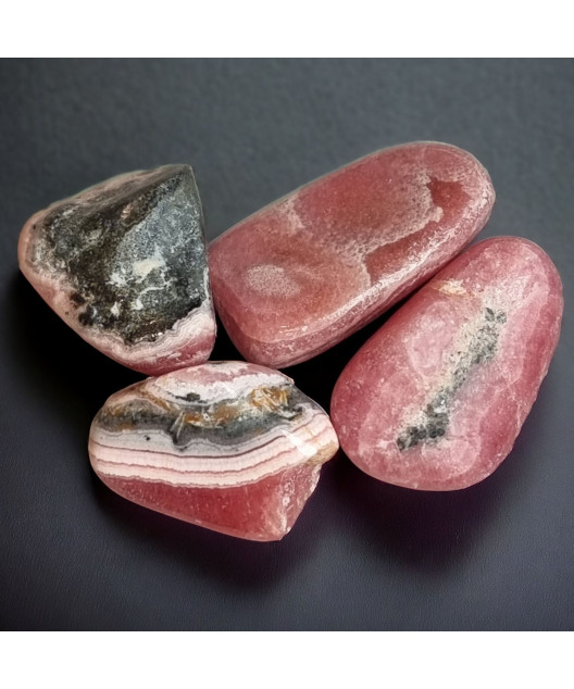 Pierre roulée Rhodonite