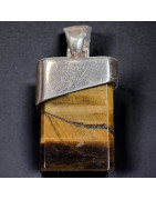 Pendentif Œil de tigre Argent 925