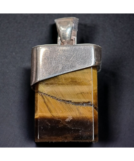Pendentif Œil de tigre Argent 925