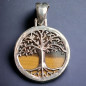 Pendentif Œil de tigre Arbre de vie Argent 925